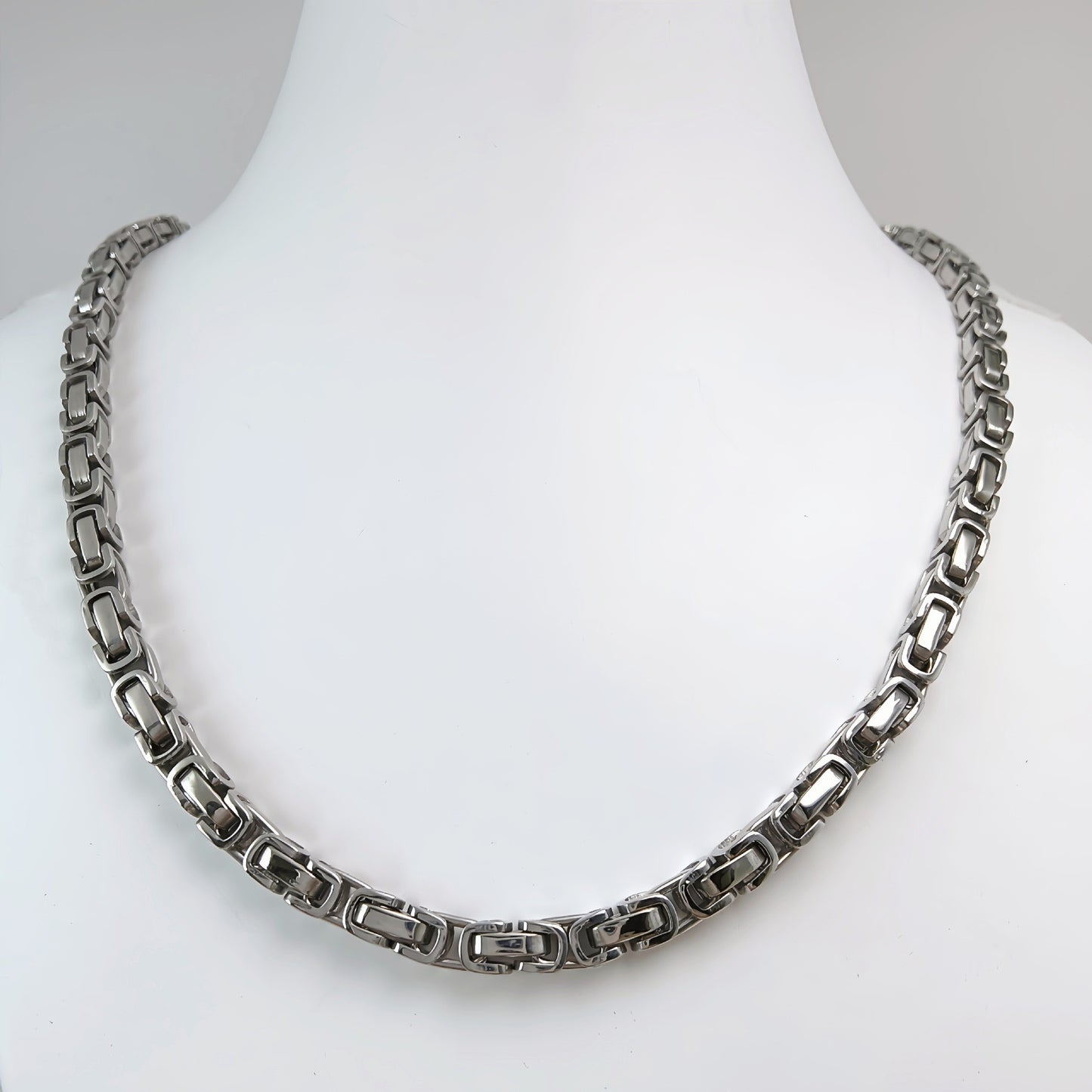 Handmade Stainless Steel Single-link Square Chain