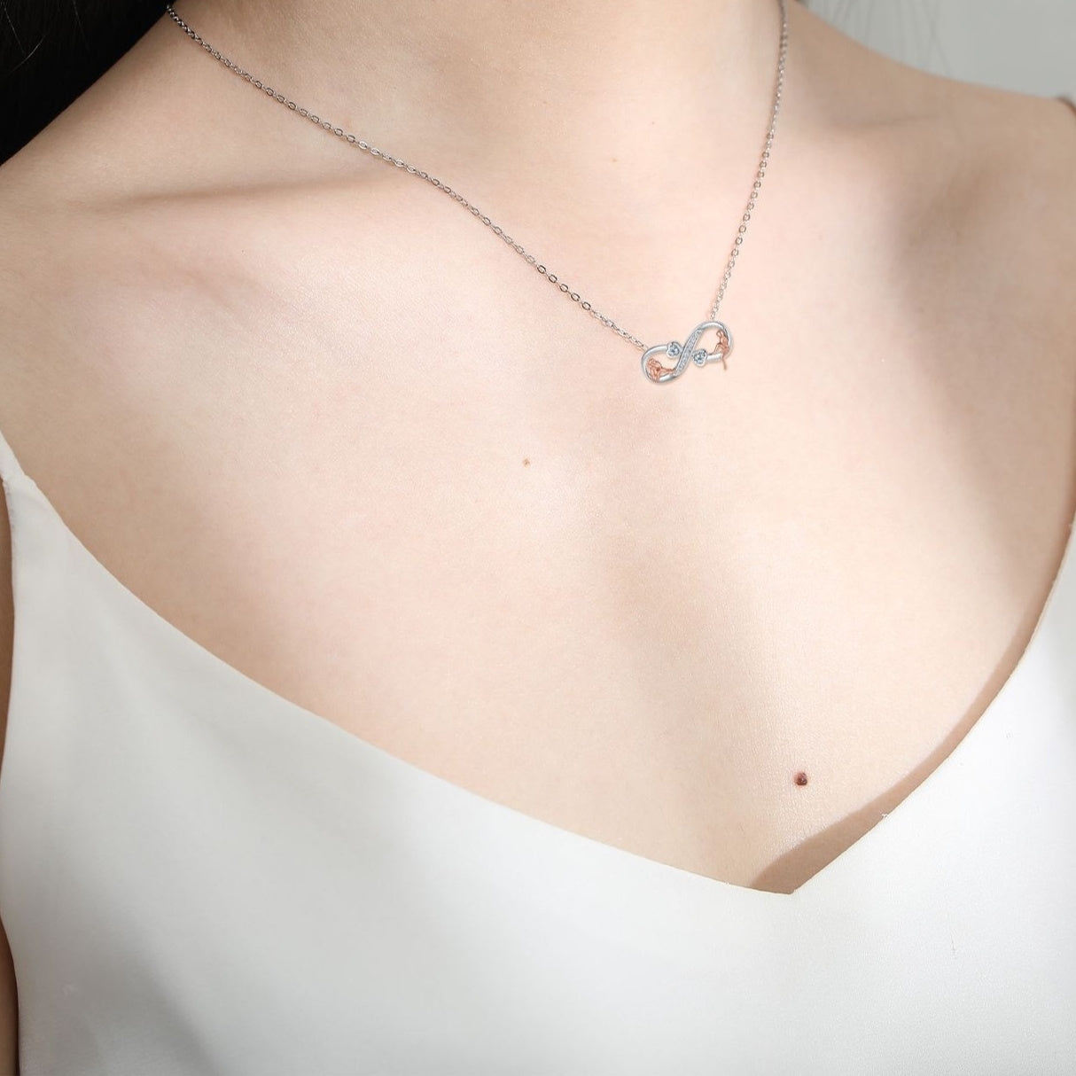 Infinite Symbol Accessories Jewellery Good Sisters Girlfriends Eternal Friendship Necklace For Women