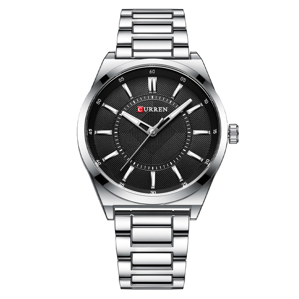 Mens Simple Business Waterproof Bar-Clasp Watch