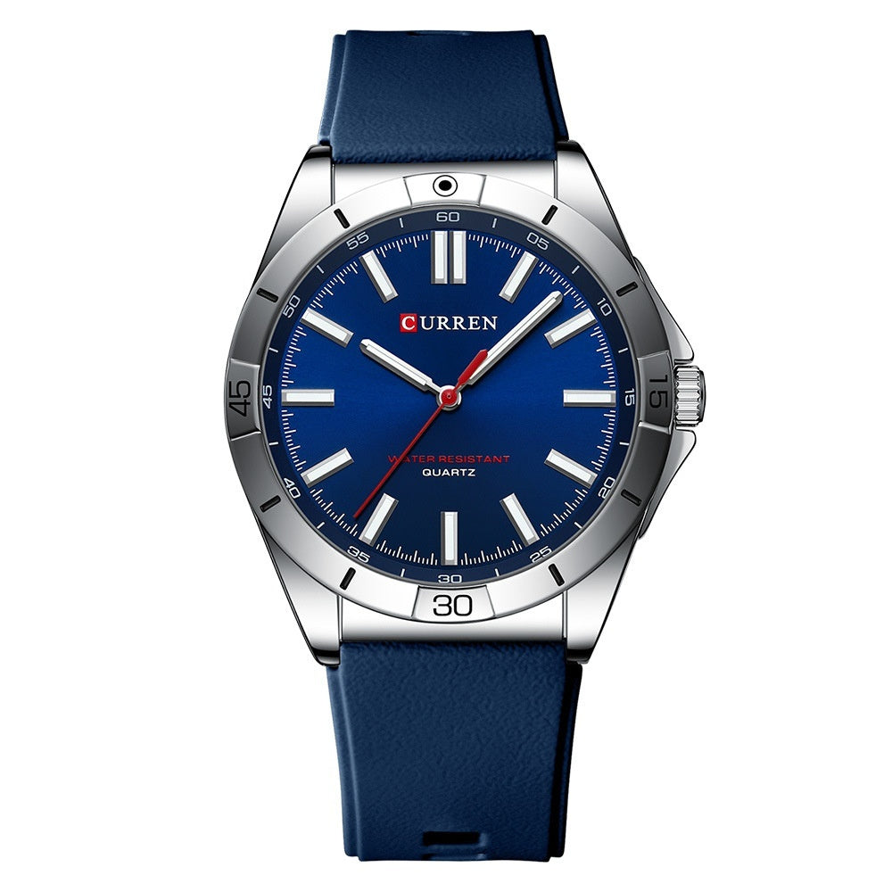 Simple Unisex Round Silicone-band Couples Watch Waterproof