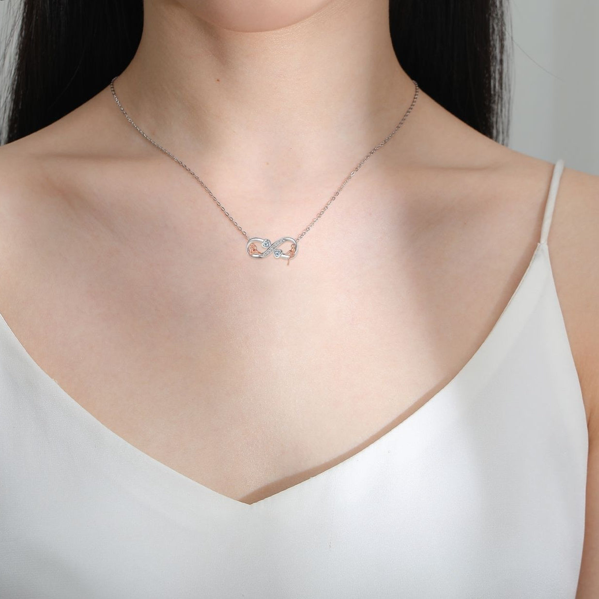 Infinite Symbol Accessories Jewellery Good Sisters Girlfriends Eternal Friendship Necklace For Women