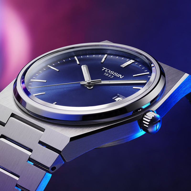 Super Player Mens Watch Ultra-thin Quartz Timepiece