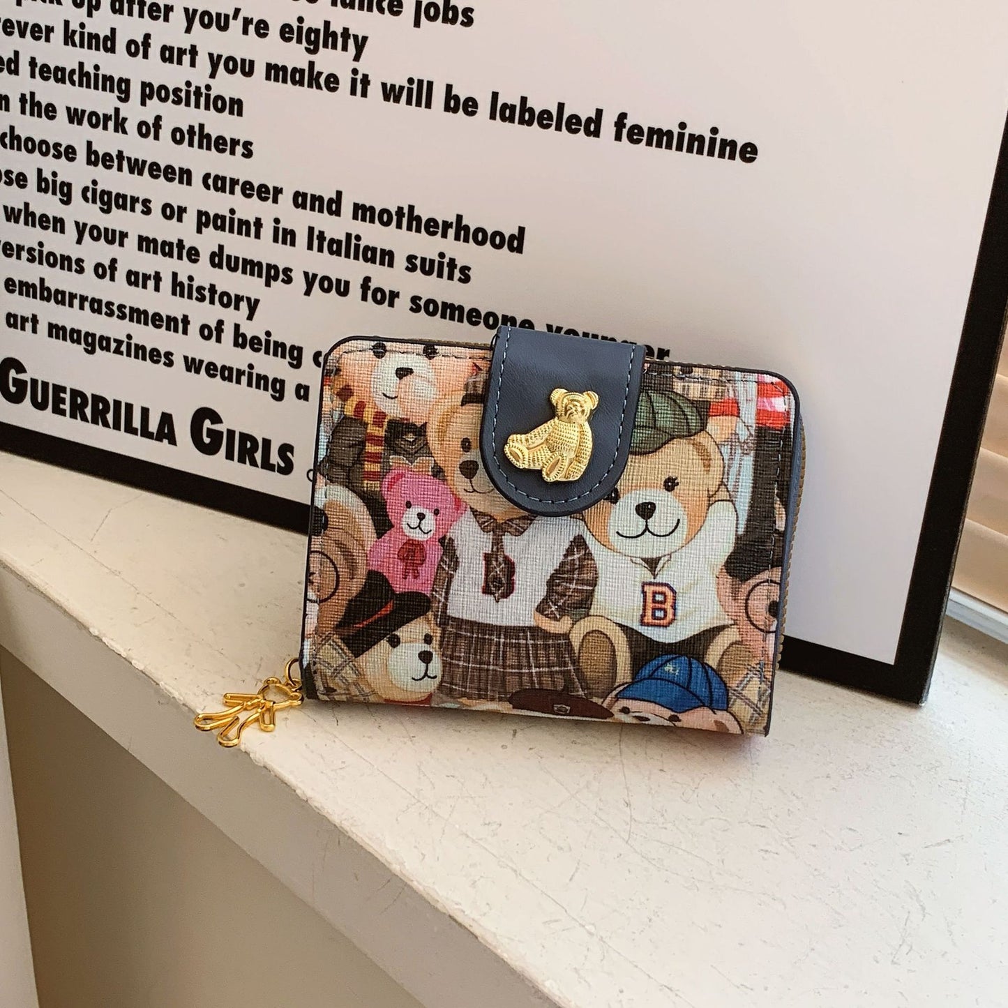 Large Capacity Cartoon Cute Multi-function Cash And Card