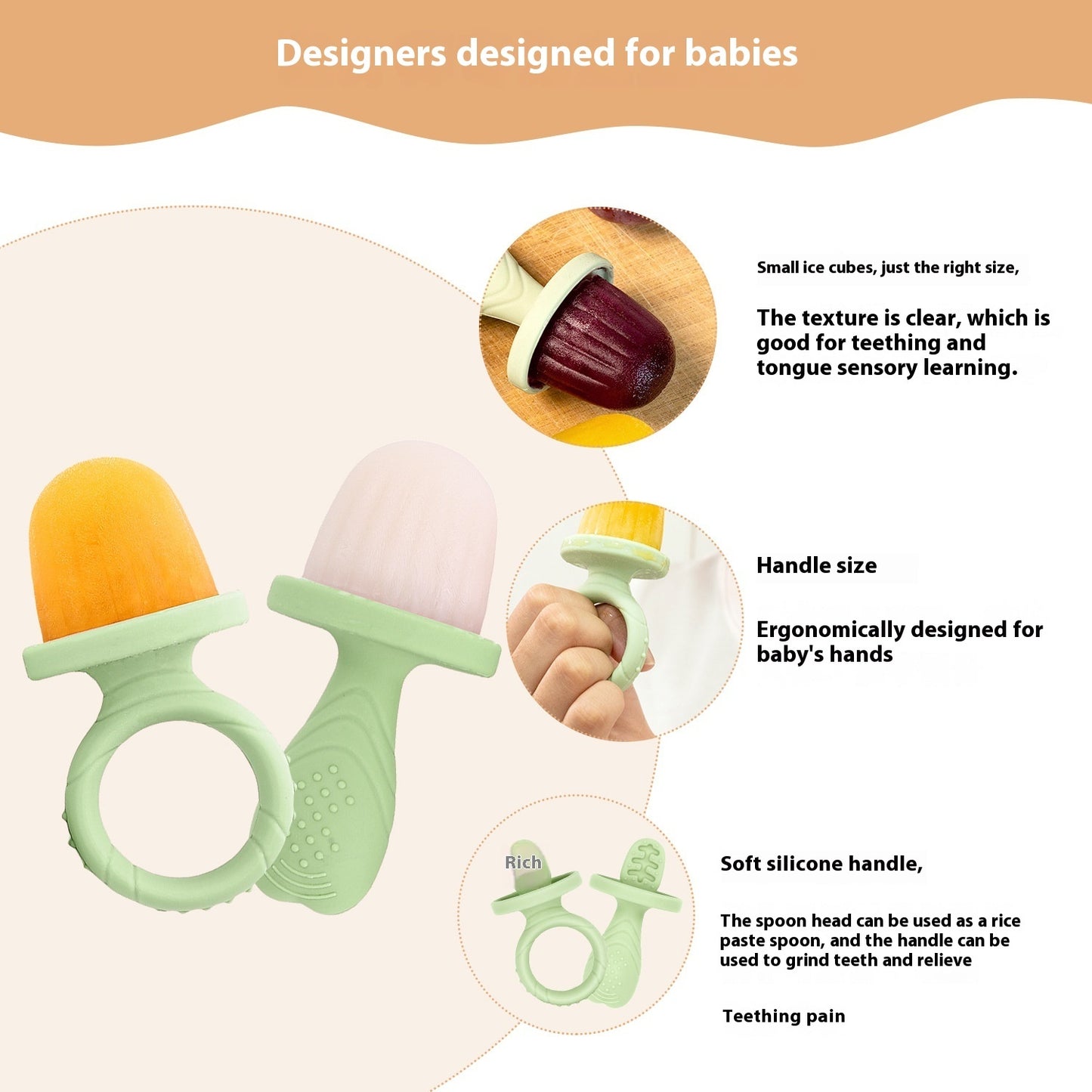 Molar Ice Cube Ice-cream Mould Food Silicone