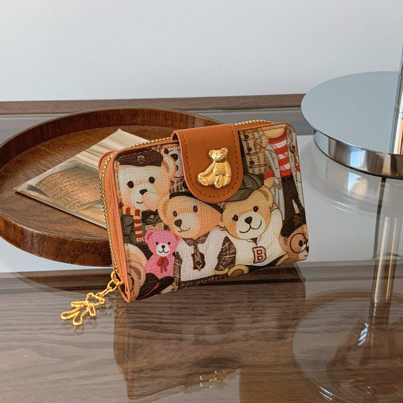 Large Capacity Cartoon Cute Multi-function Cash And Card