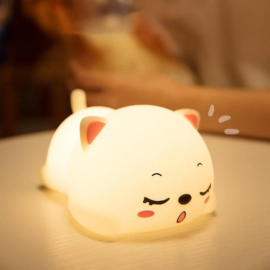 Cat Silicone Baby Night Light