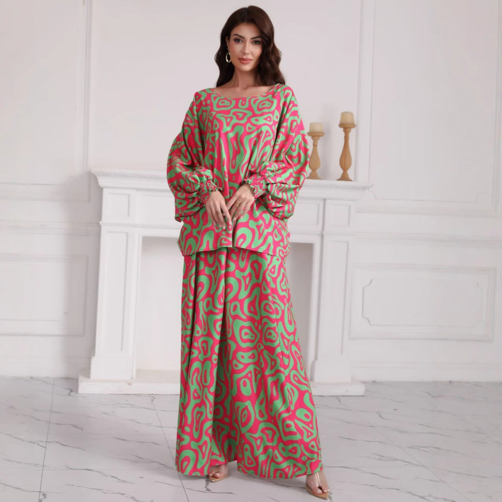 Women's Plus Size Printed Skirt Temperament