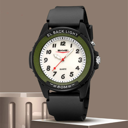 Trendy Minimalist And Colorful Watch For Teensstylish Fresh Luminous And Water-resistant Student Wristwatch