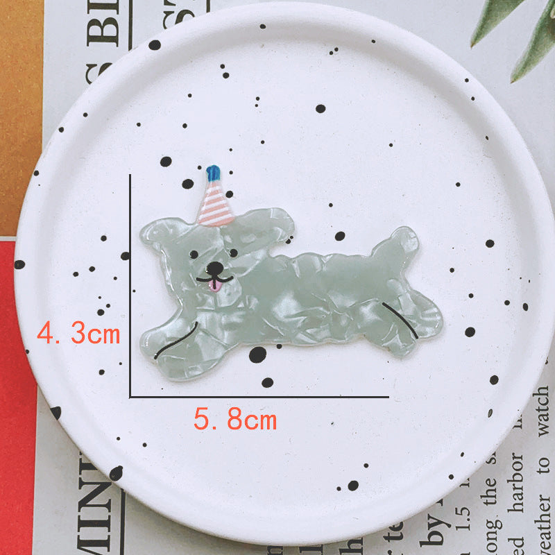 Cartoon Hair Pin Cute Side Puppy Children Headwear