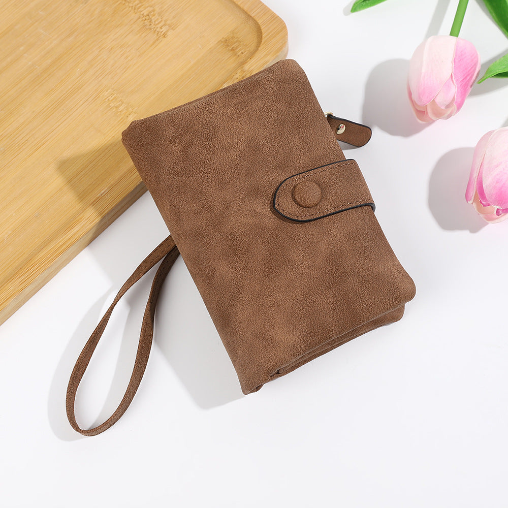 Short Korean Version PU Soft Leather Off Multi-slot Wallet And Coin Purse