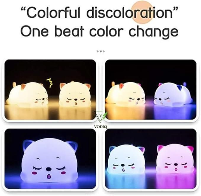 Cat Silicone Baby Night Light