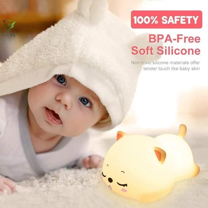 Cat Silicone Baby Night Light