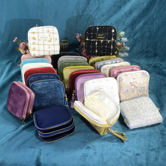 Tassel Crystal Pearl Bracelet Storage Jewelry Bag