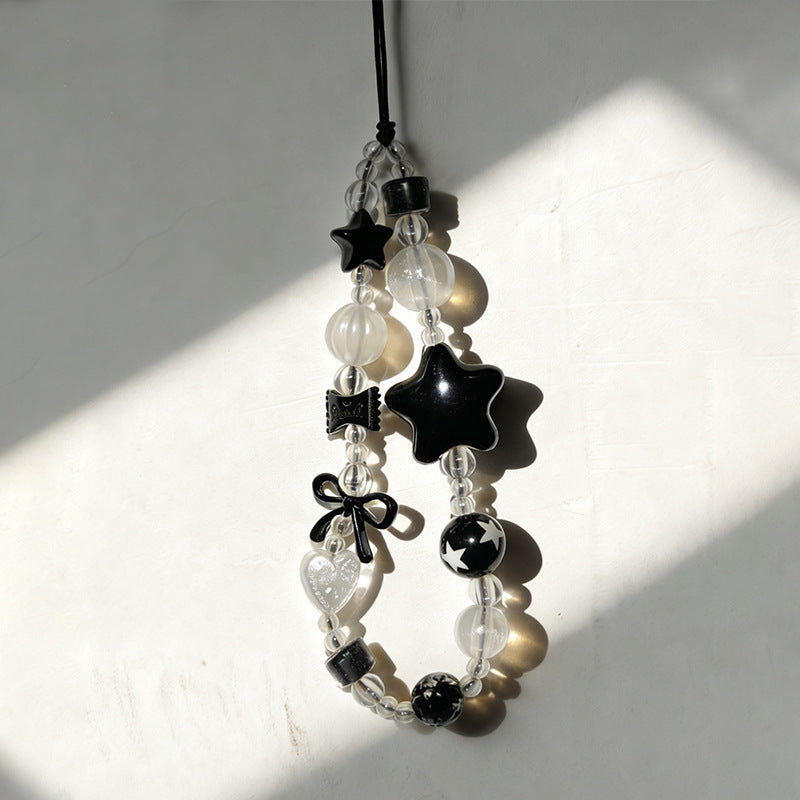Pendant Short Beaded Chain Phone Case Lanyard