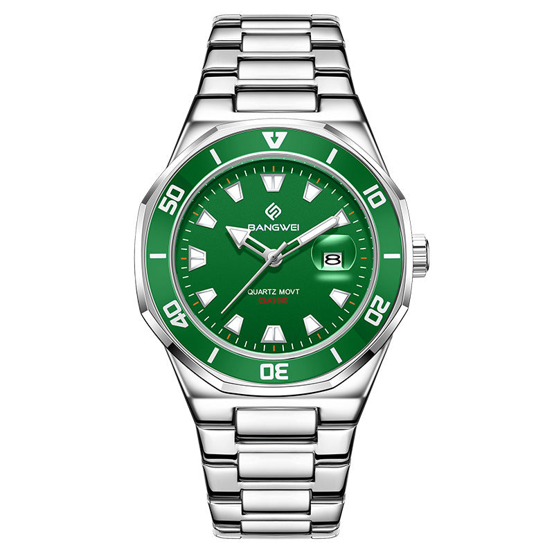 Simple Business-Style Mens Quartz Watch With A Large Dial
