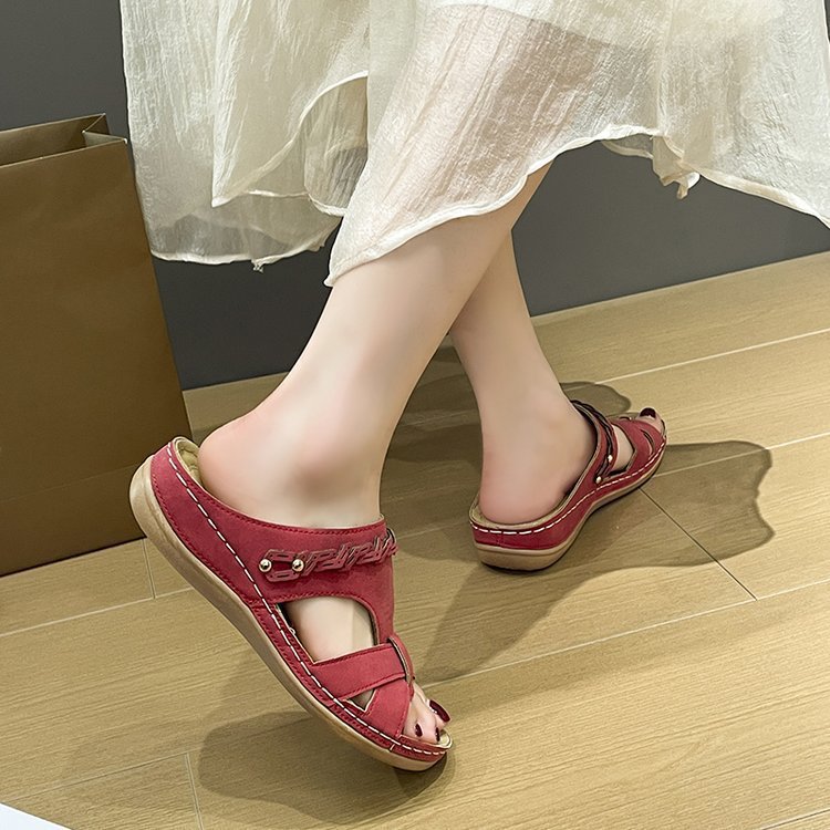 Waistline Wedge Slippers Women's Lightweight Summer