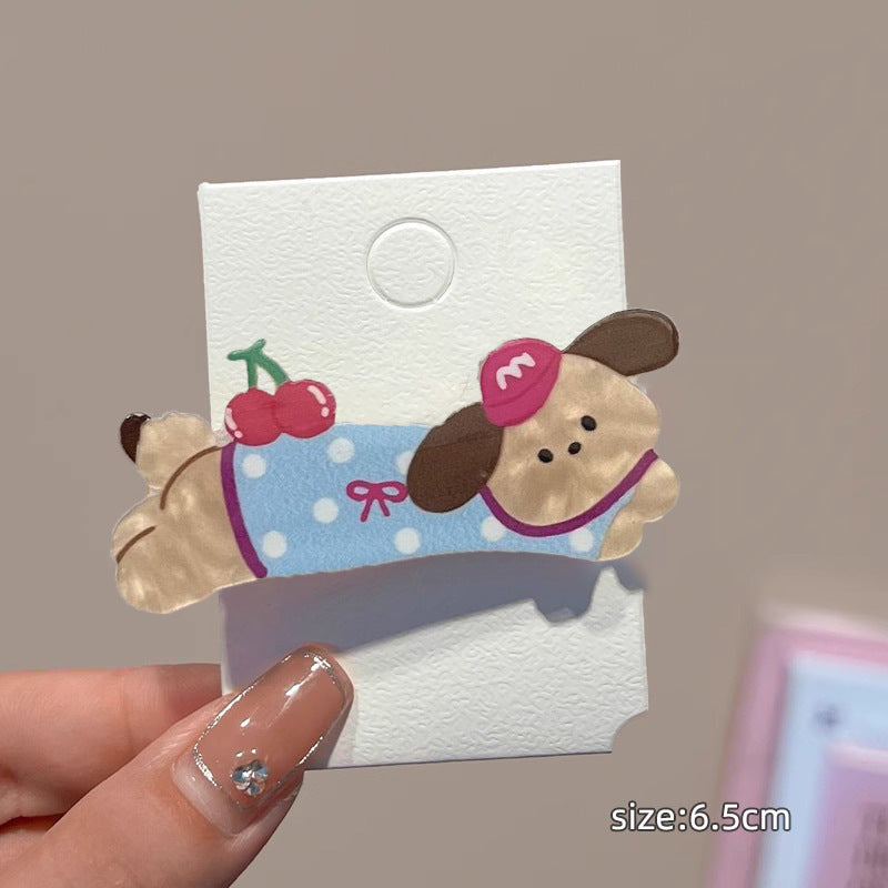 Cartoon Hair Pin Cute Side Puppy Children Headwear