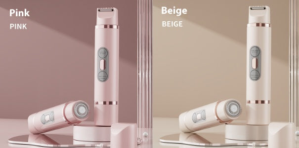 Dual-Head Electric Shaver Painless Women's Epilator Bikini Hair Removal Device Automatic Hair Trimmer Underarm Facial Lips Leg