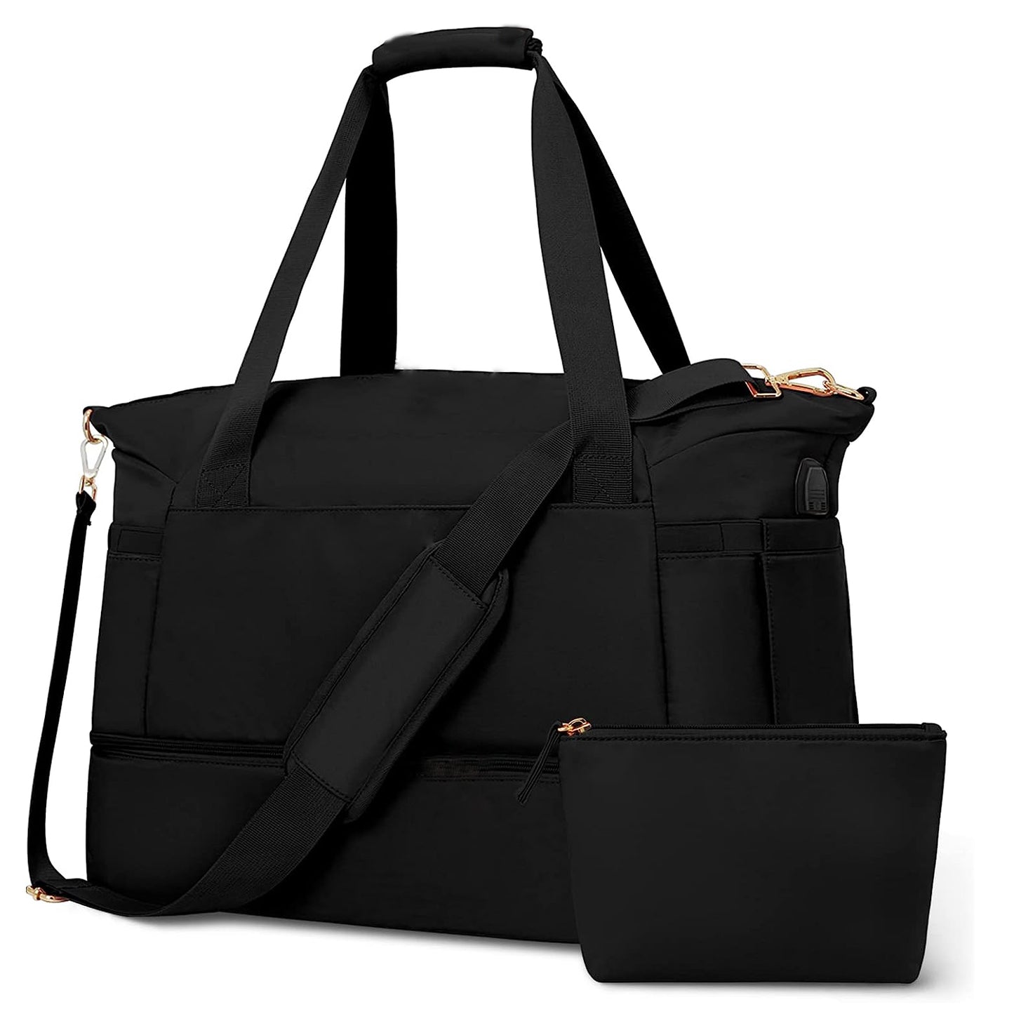 Fitness Bag, Travel Bag, Sports Luggage Bag With USB Charging Port