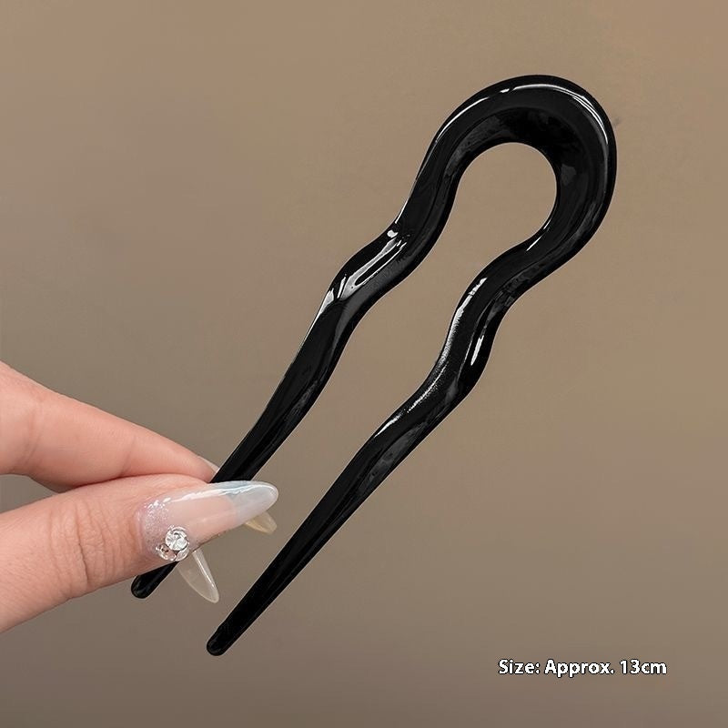 Acrylic Women's Hairpin Back Head Updo Pin