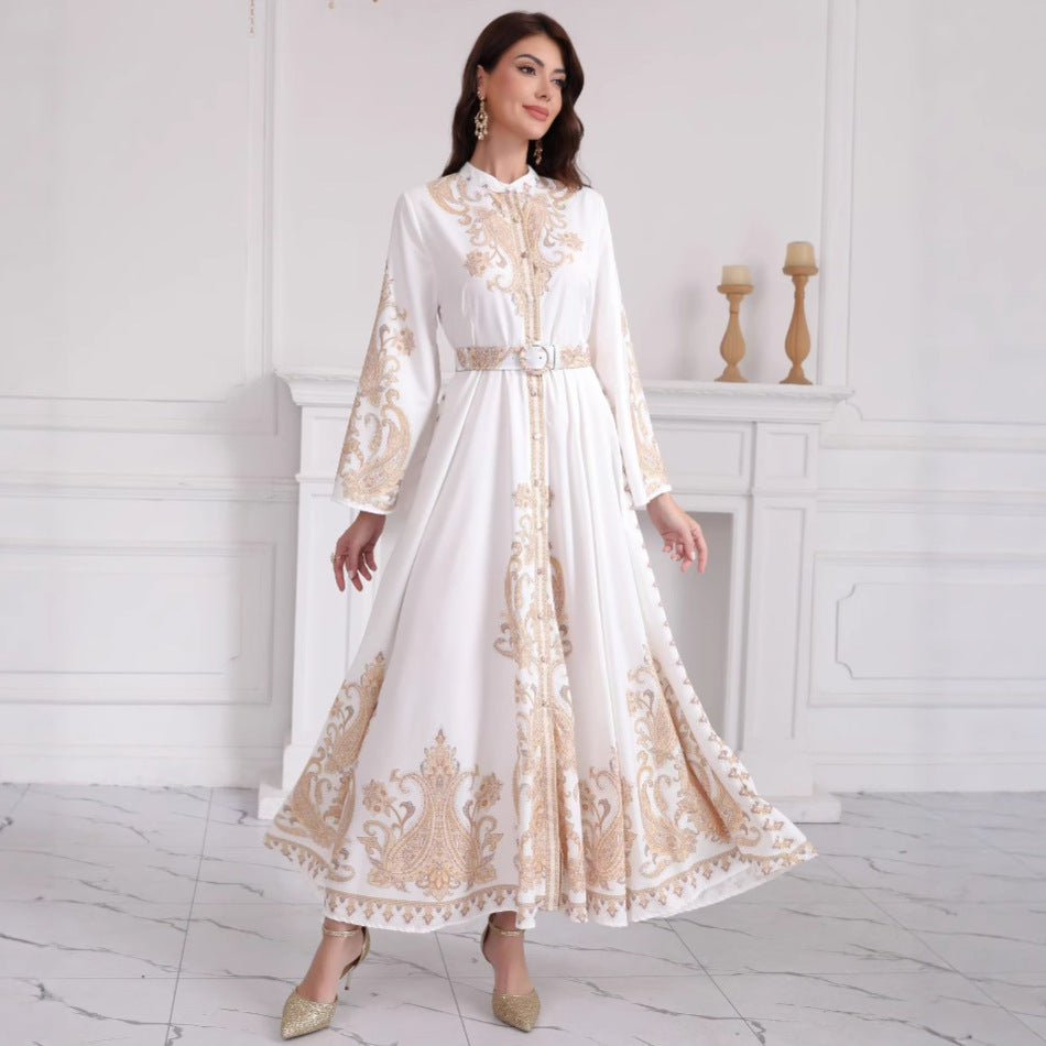 Fashion Elegant Women's Bronzing Dress Slim Fit