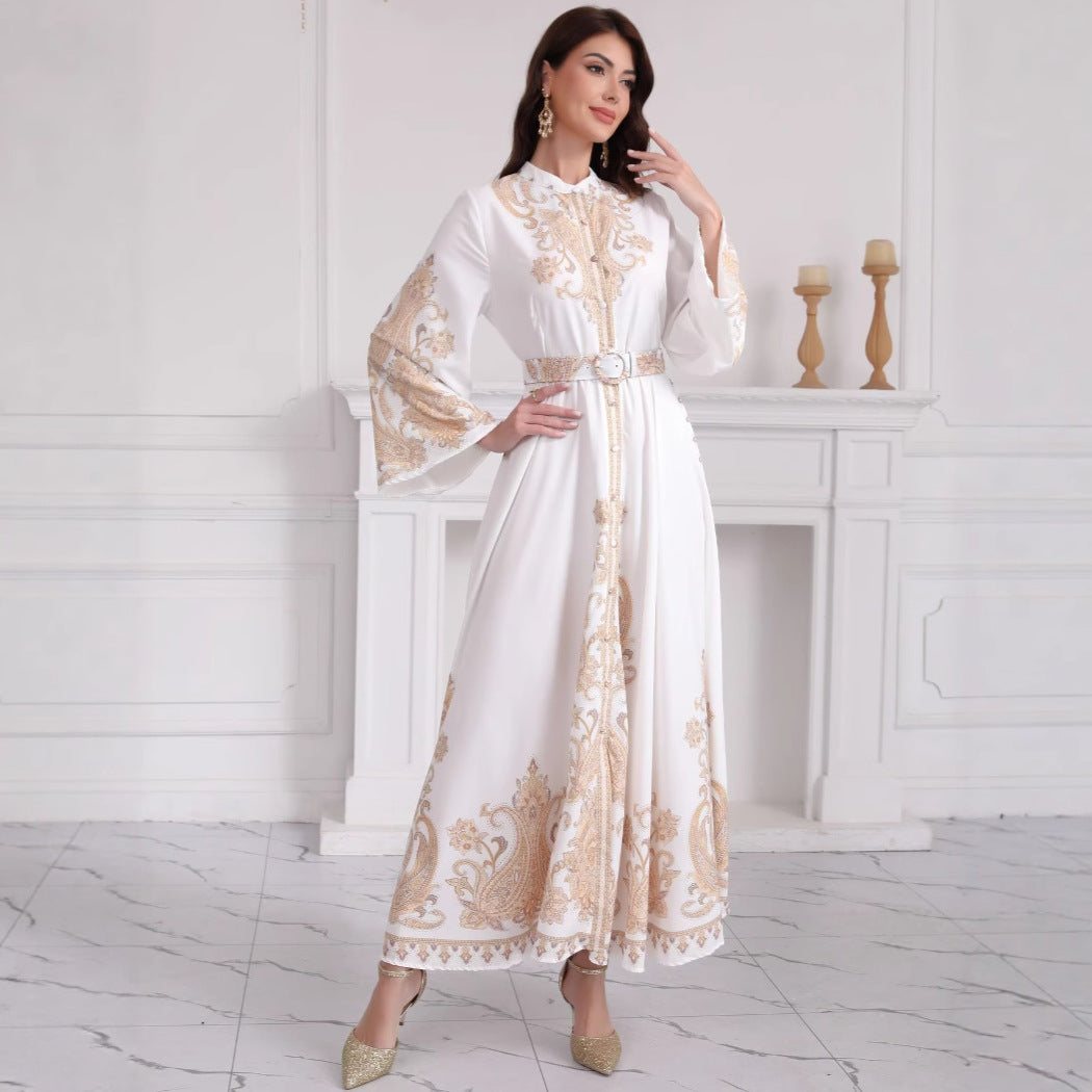 Fashion Elegant Women's Bronzing Dress Slim Fit