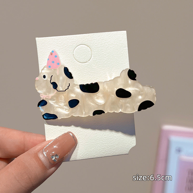 Cartoon Hair Pin Cute Side Puppy Children Headwear