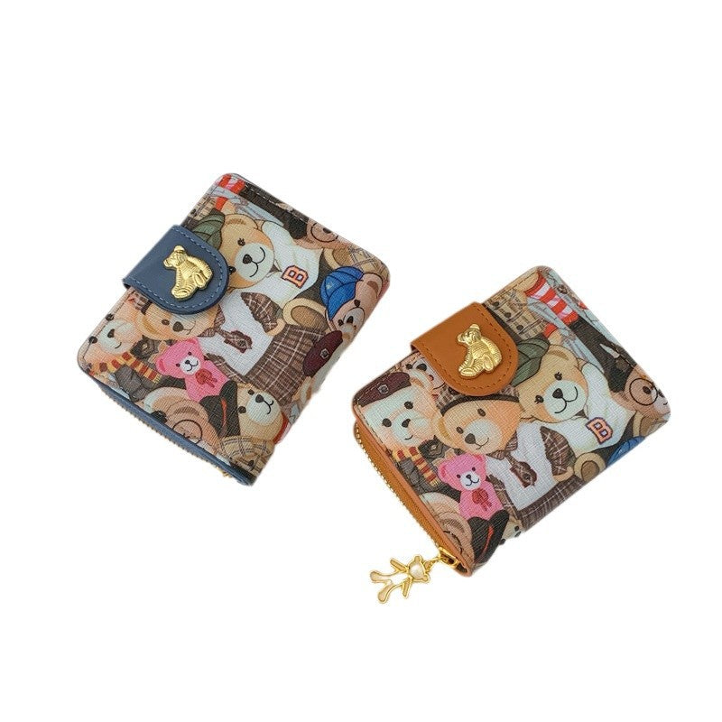 Large Capacity Cartoon Cute Multi-function Cash And Card