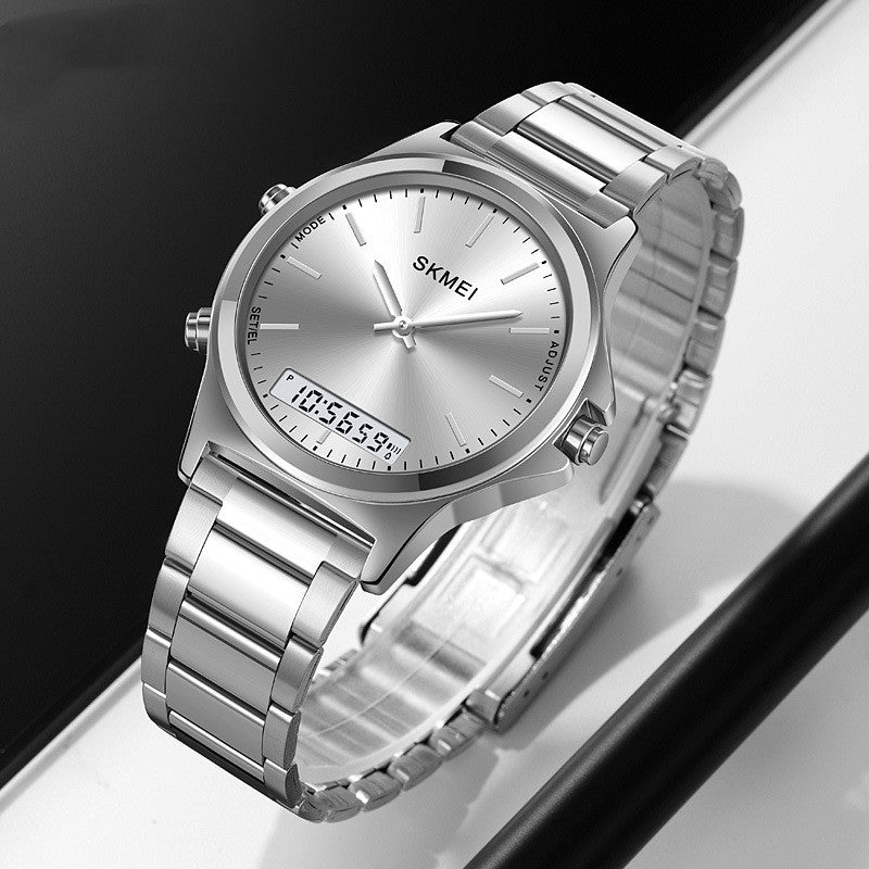 Business-style Multi-function Steel-band Watch For Men
